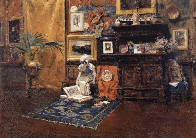 William Merritt Chase Studio Interior oil painting image